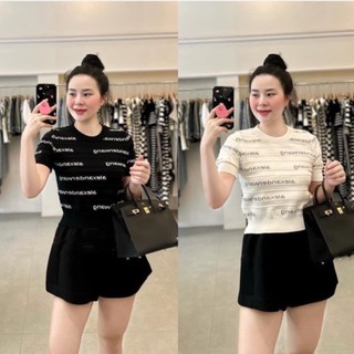 Áo len nữ cổ tròn alex , áo len 2 màu đen trắng