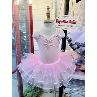 Váy múa dây đan sao hồng