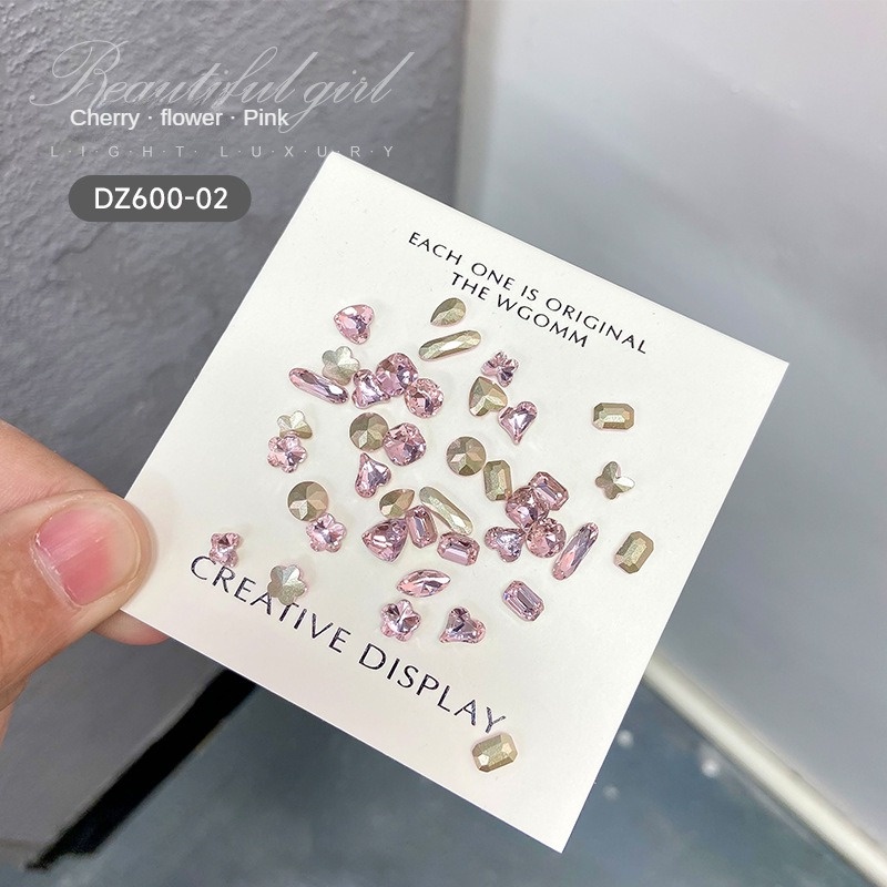 Set 40 Phụ Kiện Trang Trí Móng Tay mini Đính Đá zircon Sang Trọng
