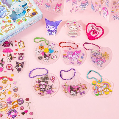 Sanrio Bộ Miếng Dán Chống Thấm Nước Họa Tiết Hoạt Hình kuromi cinnamoroll Dễ Thương diy