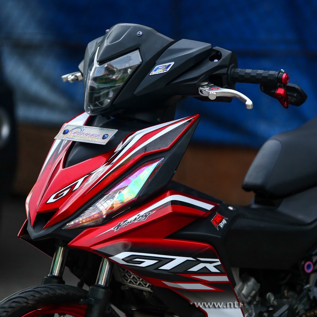 Tem Rời Cho Xe Winner 150 V1 Mẫu GTR Đỏ Đen Xám, Tem Cao Cấp 3 Lớp Không Bay Màu