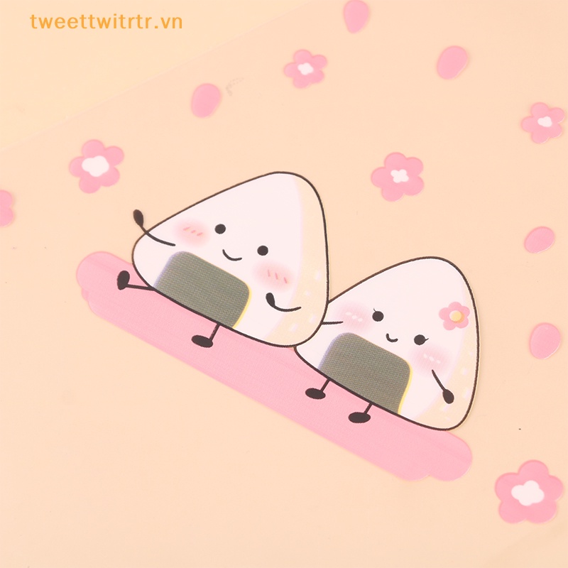 Tri Set 50 Túi Đựng Cơm Nắm Tam Giác Họa Tiết Hoạt Hình Dễ Thương vn