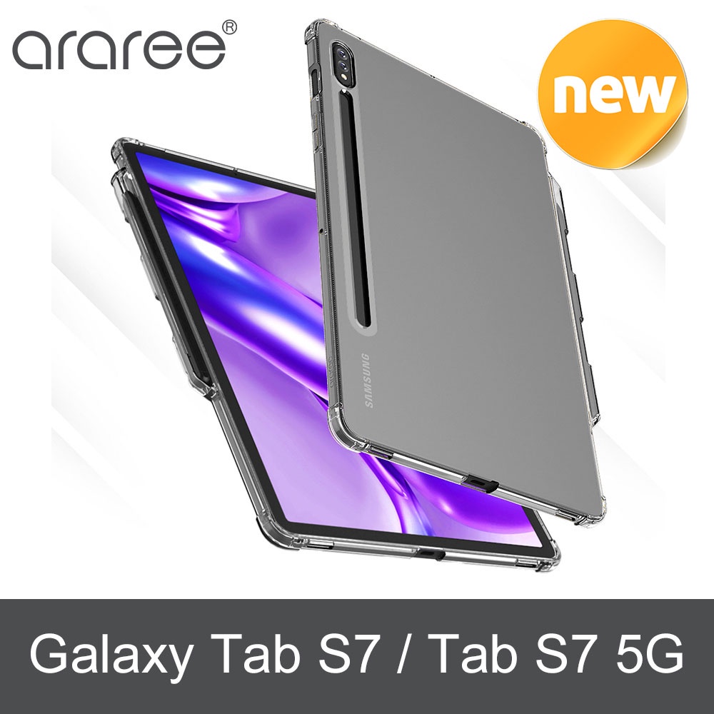 Ốp bảo vệ trong suốt có ngăn đựng bút cho Galaxy Tab S7 / S7 5G