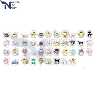 Standee mô hình các loại mèo hoạt hình anime chibi đáng yêu trưng bày bàn học 3cm