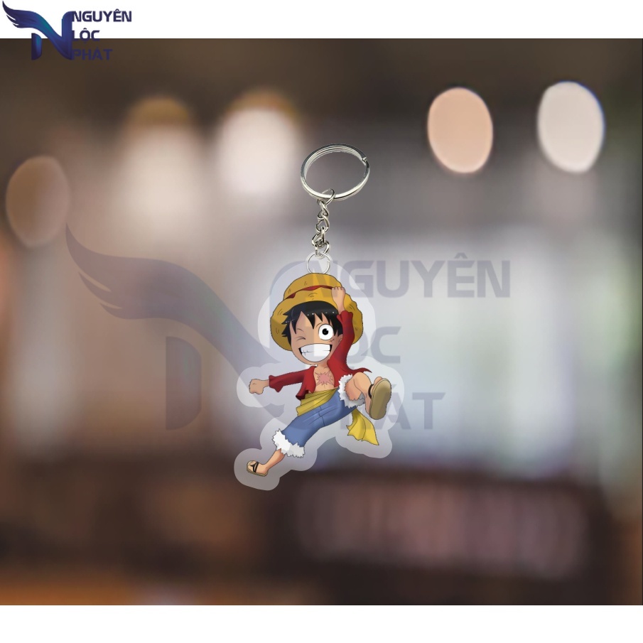 Mô hình standee - móc khoá One Piece ver ngầu anime Đảo Hải Tặc chibi mica trưng bày