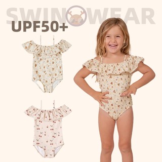 Đồ Bơi Một Mảnh uv upf50 Khô Nhanh Họa Tiết Hoa Cho Bé Gái