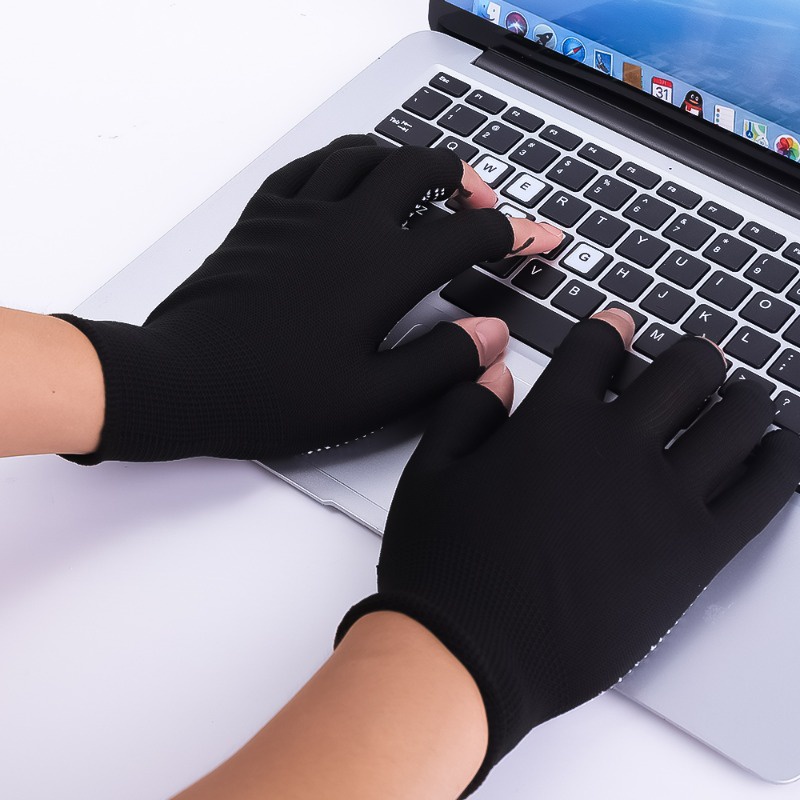 1 Đôi Găng Tay 3 Ngón Chống Trượt Thoáng Khí Thể Thao