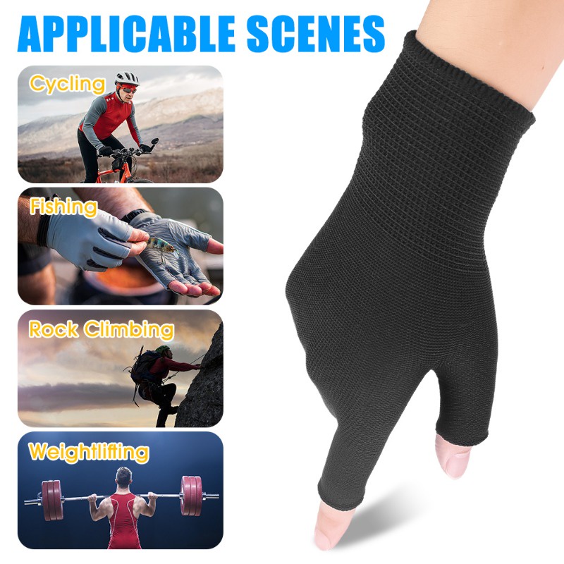 1 Đôi Găng Tay 3 Ngón Chống Trượt Thoáng Khí Thể Thao