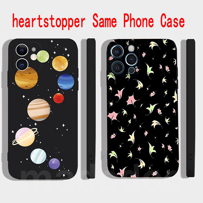 Heartstopper Season 2 Episode 2 Charlie's Same Casing Redmi Note 13 Pro+ Plus 11S 10S 13C 11 10 9S 9 8 7 6 5 10C 9T 9A 9C Pro Cute Planet Leaf Straight Edge Shockproof Soft Phone Case Full Fine Hole Back Cover MDD 57