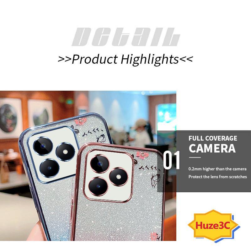 Ốp Lưng realme c53 Ốp Điện Thoại Hình Hoa Và Bướm Cho realme c53 HYB