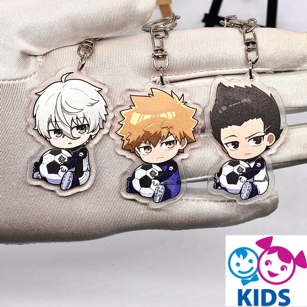 Móc khóa 3cm anime Blue Lock nhựa Acrylic hai mặt, in hình các nhân vật dễ thương NLSHOP