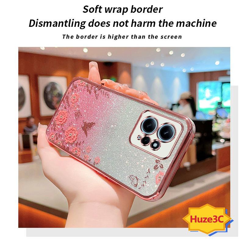 Ốp Lưngo redmi note 12 4g  Ốp Điện Thoại Họa Tiết Hoa Và Bướm Cho redmi note 12 4g HYB