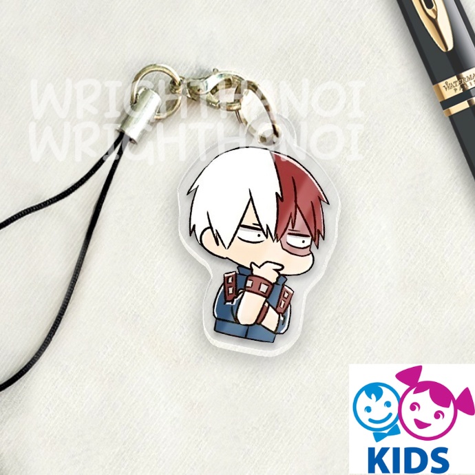 Móc treo 4cm điện thoại, dây đeo điện thoại, móc khóa acrylic My Hero Academia manga anime cute trang trí điện thoại NLP