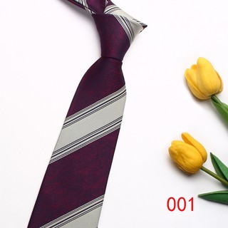 Cà Vạt Lụa polyester Kẻ Sọc Cá Tính Lịch Lãm Cho Chú Rể