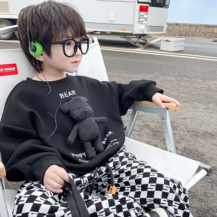 Set Đồ Thể Thao Dài Tay Phong Cách Thời Trang Mới 2023 Cho Bé Trai