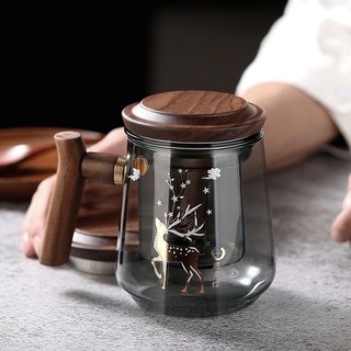 Bộ tách trà bằng thủy tinh chia ngăn trà cao cấp vh37