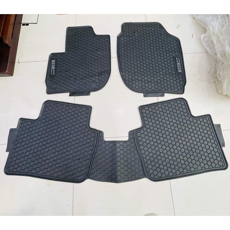 Thảm sàn, Thảm lót sàn xe Vinfast VFE34, VF E34 cao su đúc, vân quả trám, không mùi, MẪU NISSIN