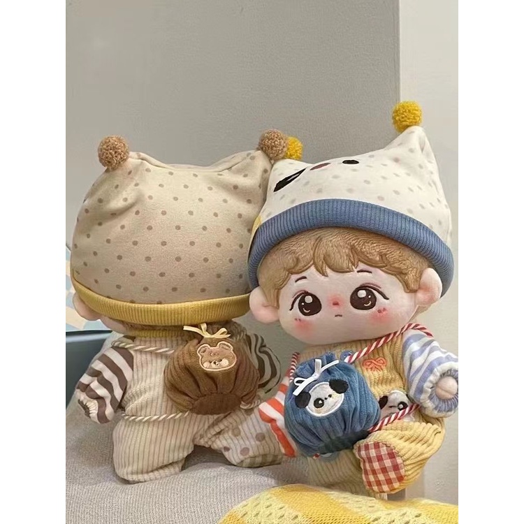 Búp Bê Mặc Quần Áo Trẻ Em Bằng Vải cotton 20cm 0913