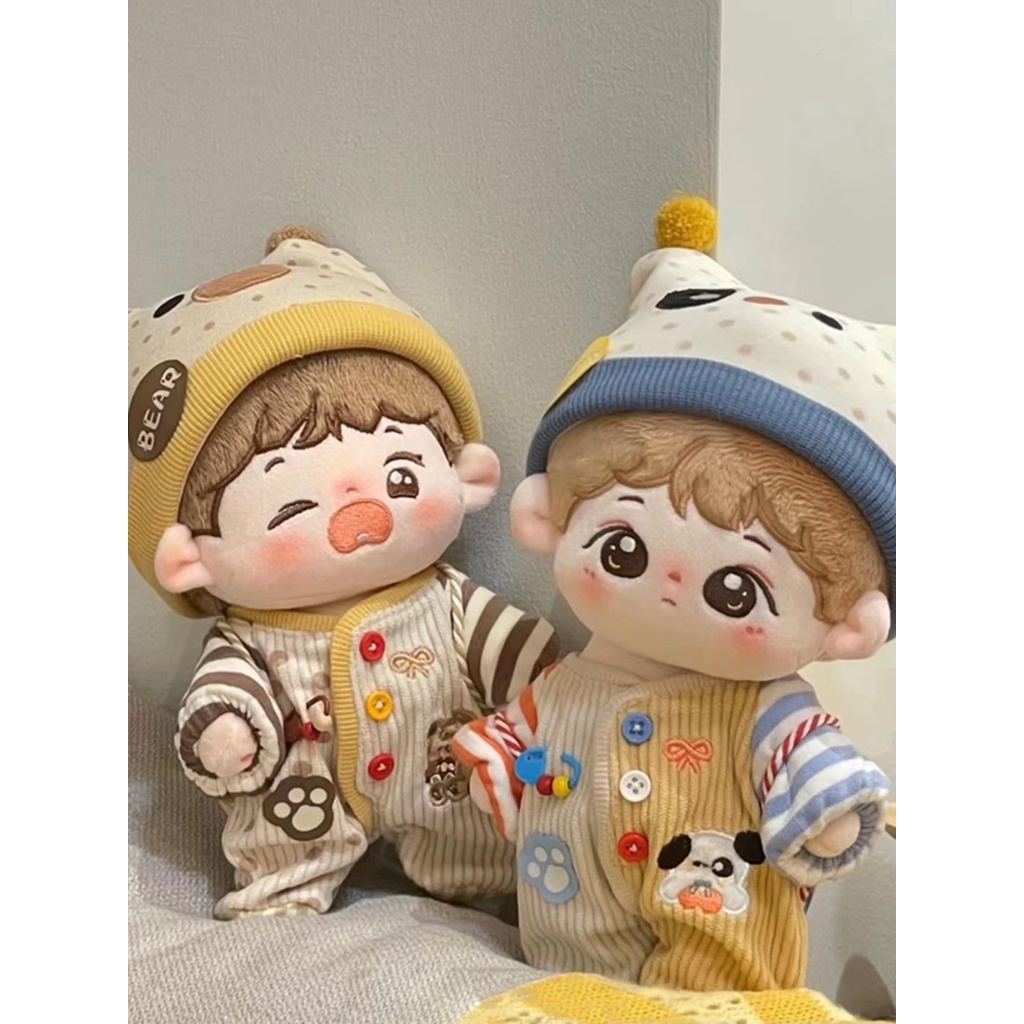 Búp Bê Mặc Quần Áo Trẻ Em Bằng Vải cotton 20cm 0913