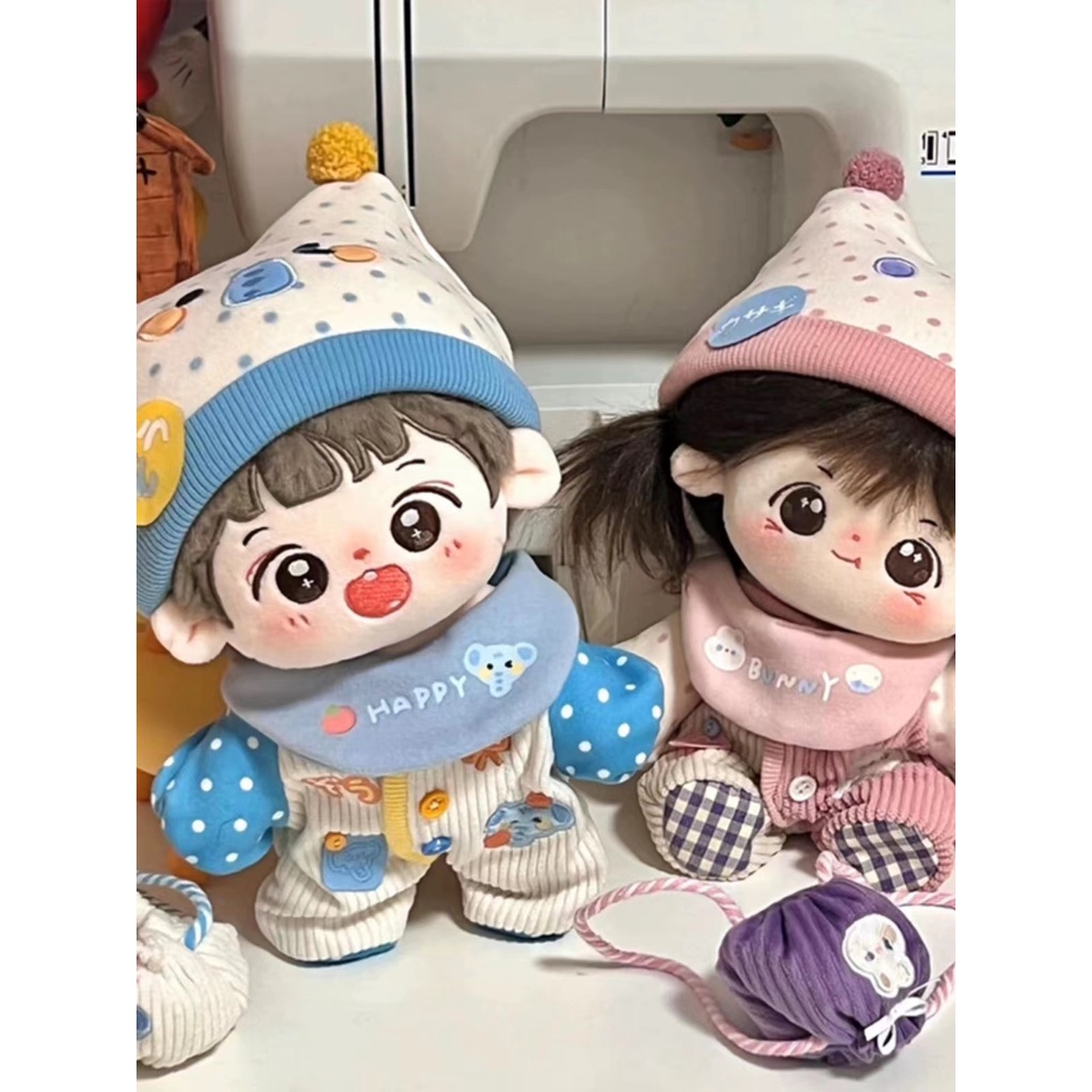 Búp Bê Mặc Quần Áo Trẻ Em Bằng Vải cotton 20cm 0913