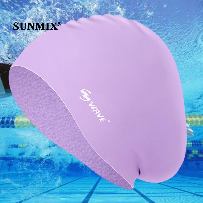Silicone Mũ Bơi Silicon Độ Co Giãn Cao Tiện Dụng Cho Tóc Dài Và Ngắn