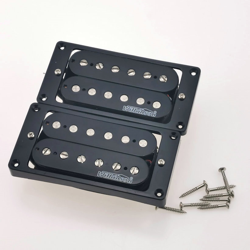 KR- (Miễn phí vận chuyển) Wilkinson LP Bán Tải Humbucker Gốm Sứ Đàn Guitar Điện Bán Tải Vỏ Chrome Dâ
