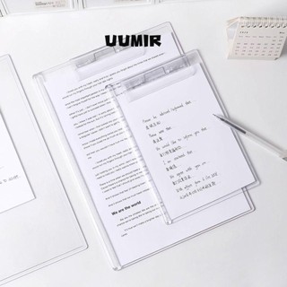 UUMIR kẹp tài liệu UUMIR khổ a4 / a5 bằng acrylic trong suốt đơn giản tiện dụng cho văn phòng/ trường học