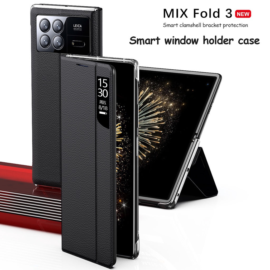 Sang Trọng Bao Da Điện Thoại pu Có Ngăn Đựng Bút Cho xiaomi mix fold 3 5g mix fold3