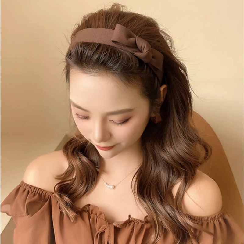 Băng Đô Nơ Vải Thời Trang Hàn Quốc Dễ Phối Đồ