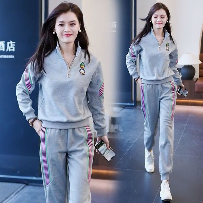 Set Đồ Thể Thao Hai Món Thời Trang Xuân Thu 2023 Cho Nữ