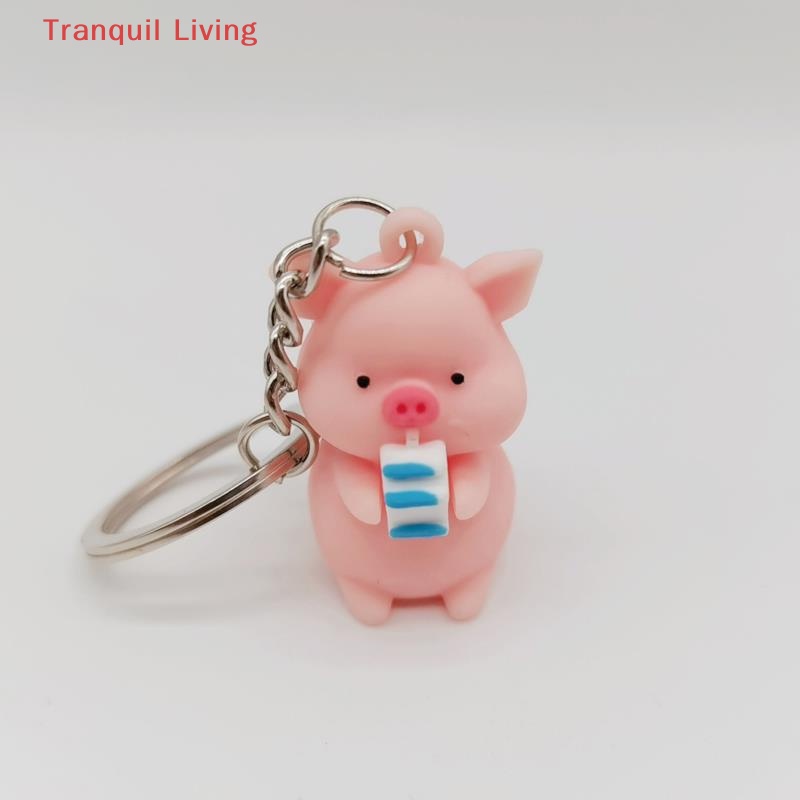 Móc Khóa Hình Chú Heo Mặc Áo Mưa Dễ Thương