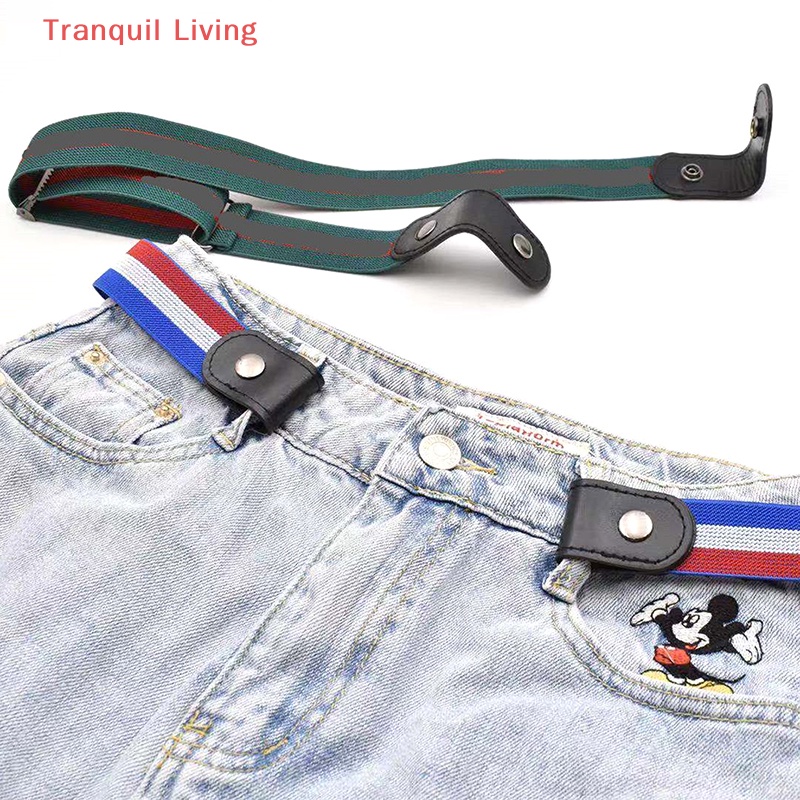Thắt Lưng Nam Nữ Không Khóa Co Giãn Không Đường May M I