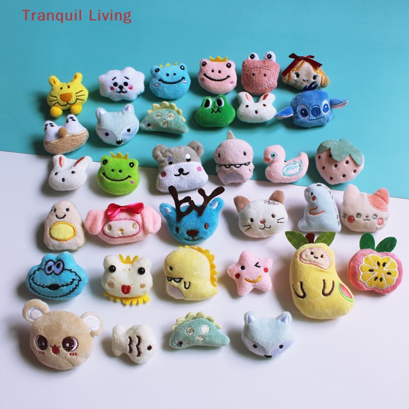 Set 10 Búp Bê Nhồi Bông Hình Động Vật Dễ Thương 5-6cm