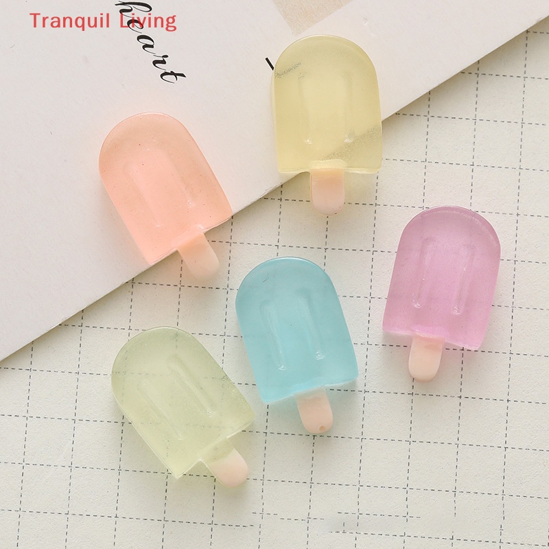 Bộ 5 Que Kem Nhựa Phát Quang Dễ Thương Trang Trí Xe Hơi