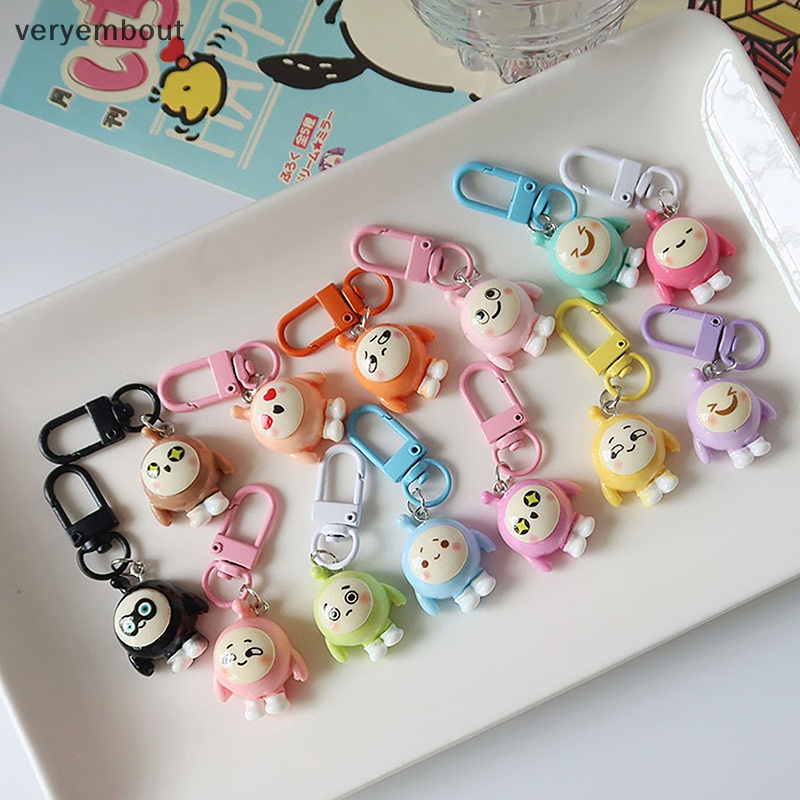 Ut Móc Khóa Hình Quả Trứng Búp Bê Hoạt Hình mini Nhiều Màu Sắc Dễ Thương