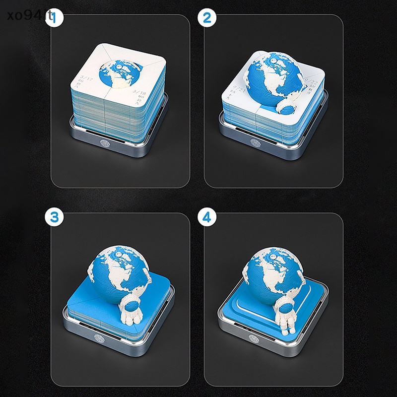 Xit Lịch Để Bàn 2024 Có Đèn led Và Giấy Ghi Chú diy Sáng Tạo