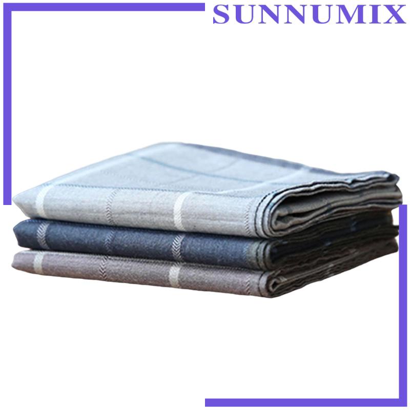 Bộ 3 Khăn Vuông Bỏ Túi 43x43cm Cho Nam
