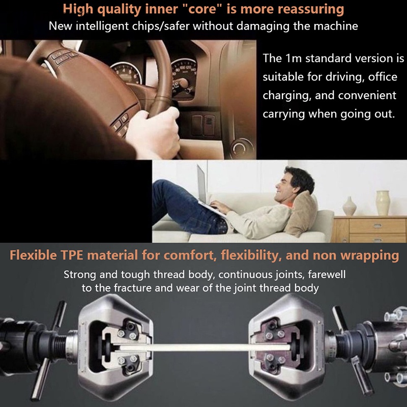 Ge Dây Cáp Sạc Nhanh 120w 10a usb type c 1 / 1.5 / 2m