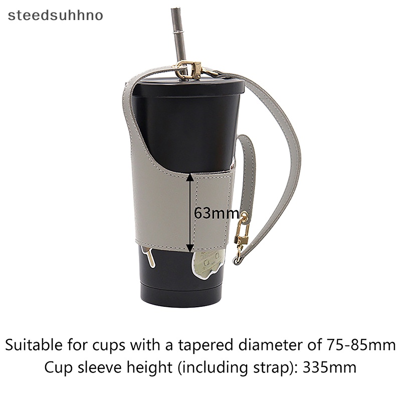 Steedsu Túi Da Đựng Bình Nước Cách Nhiệt Tiện Dụng hhno