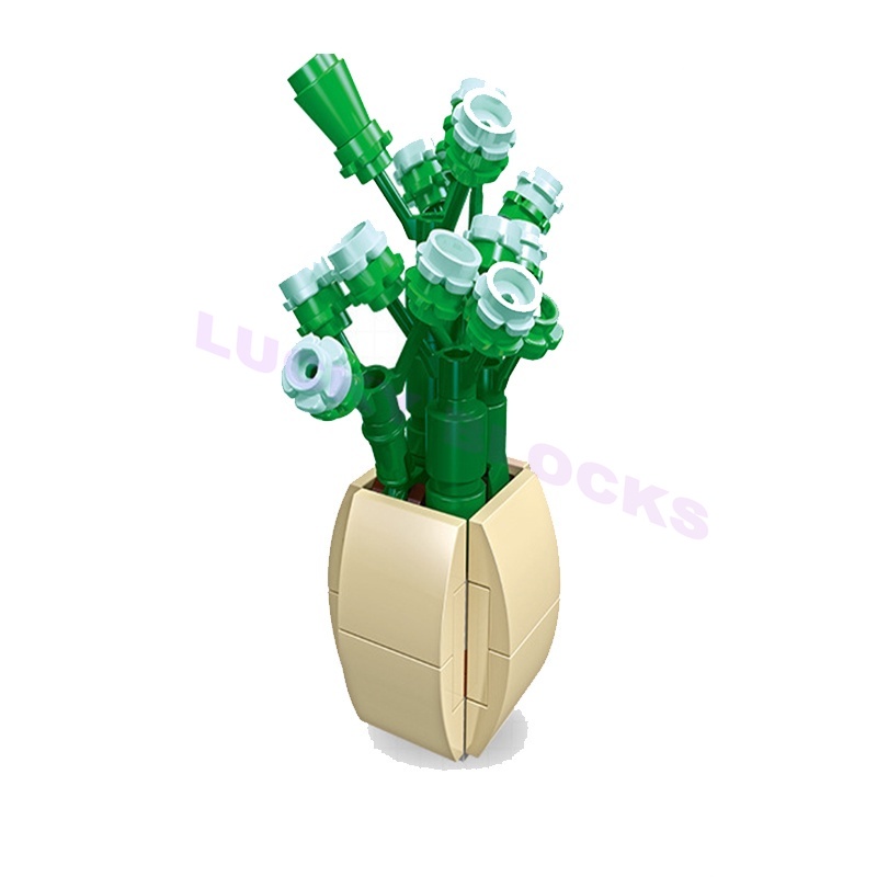 Lego Bộ Đồ Chơi Lắp Ráp Chậu Hoa diy Dành Cho Bé Gái