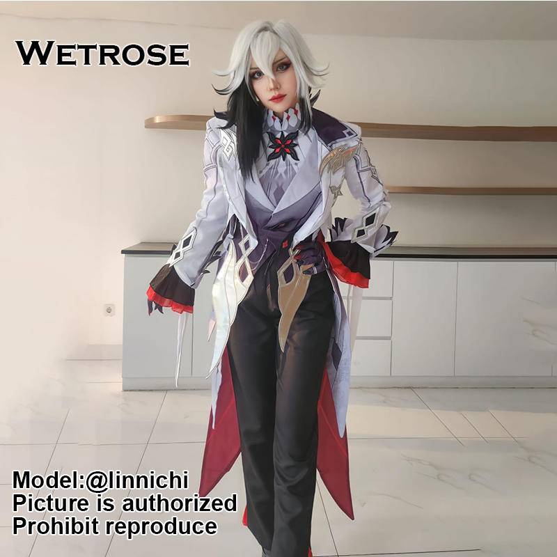 Genshin impact bộ cosplay arlecchino the knave fatui harbingers mới