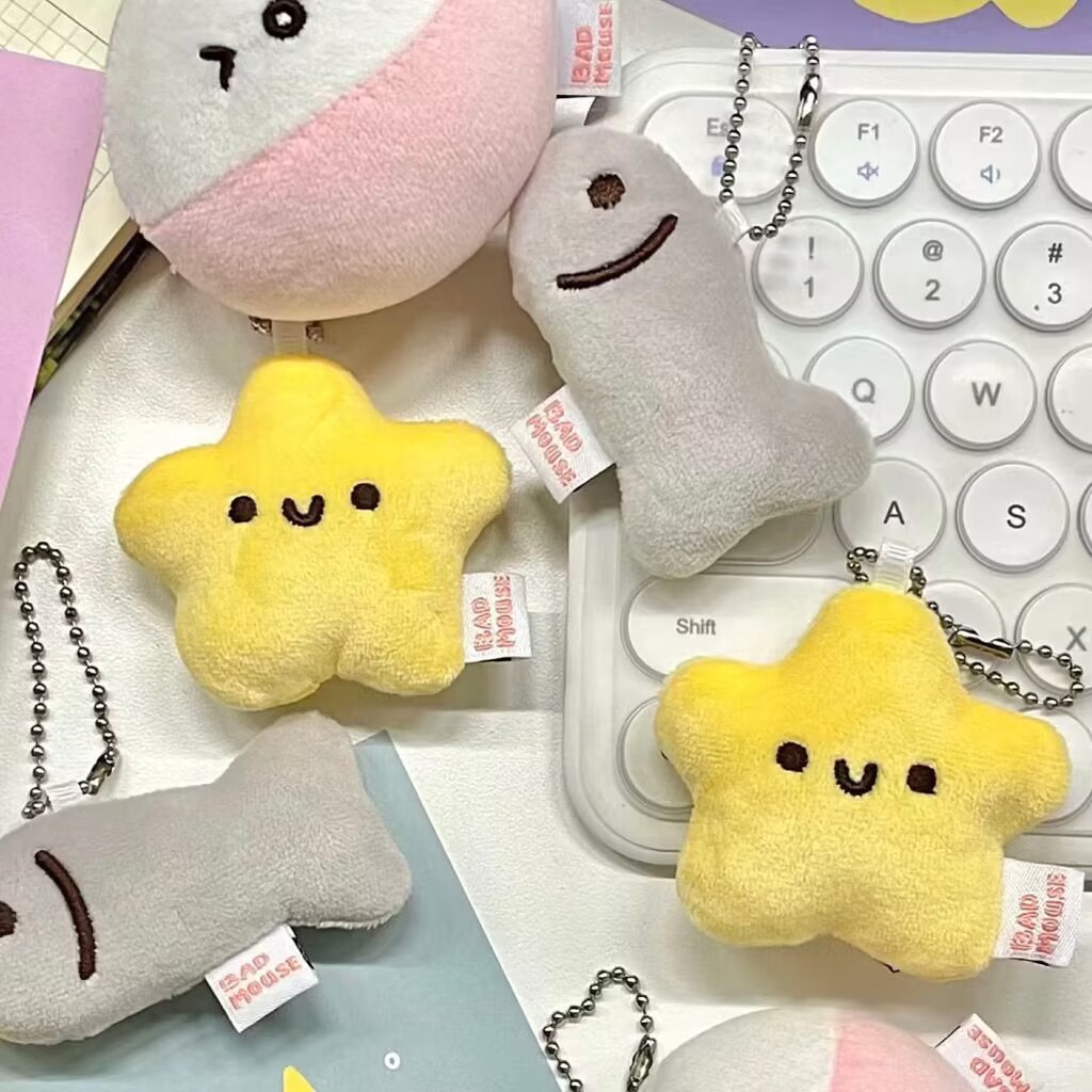 Dễ Thương Móc Khóa Ngôi Sao Nhồi Bông Có Âm Thanh Đáng Yêu
