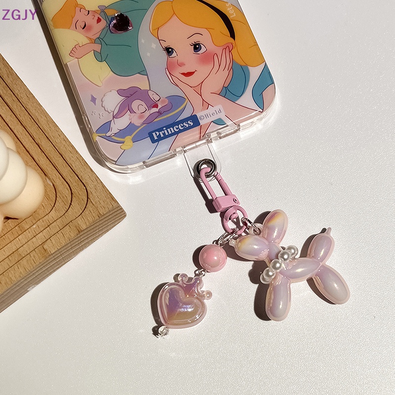 Terok Móc Khóa Hình Chú Chó Và Bong Bóng Nhiều Màu Sắc Bằng acrylic Dễ Thương Dùng Trang Trí Túi Xách / Xe Hơi Mới