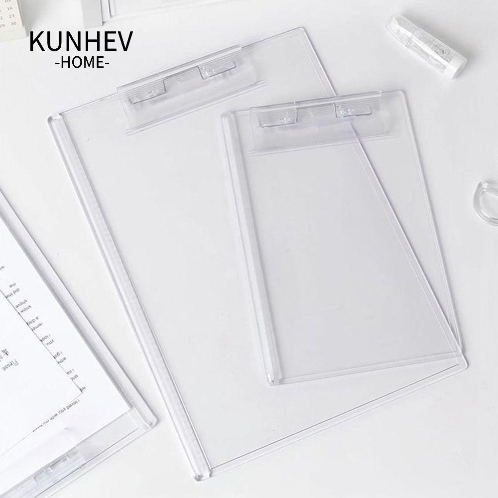 KUNHEV Bìa Kẹp Tài Liệu Khổ a4 / a5 Bằng acrylic Trong Suốt Sáng Tạo