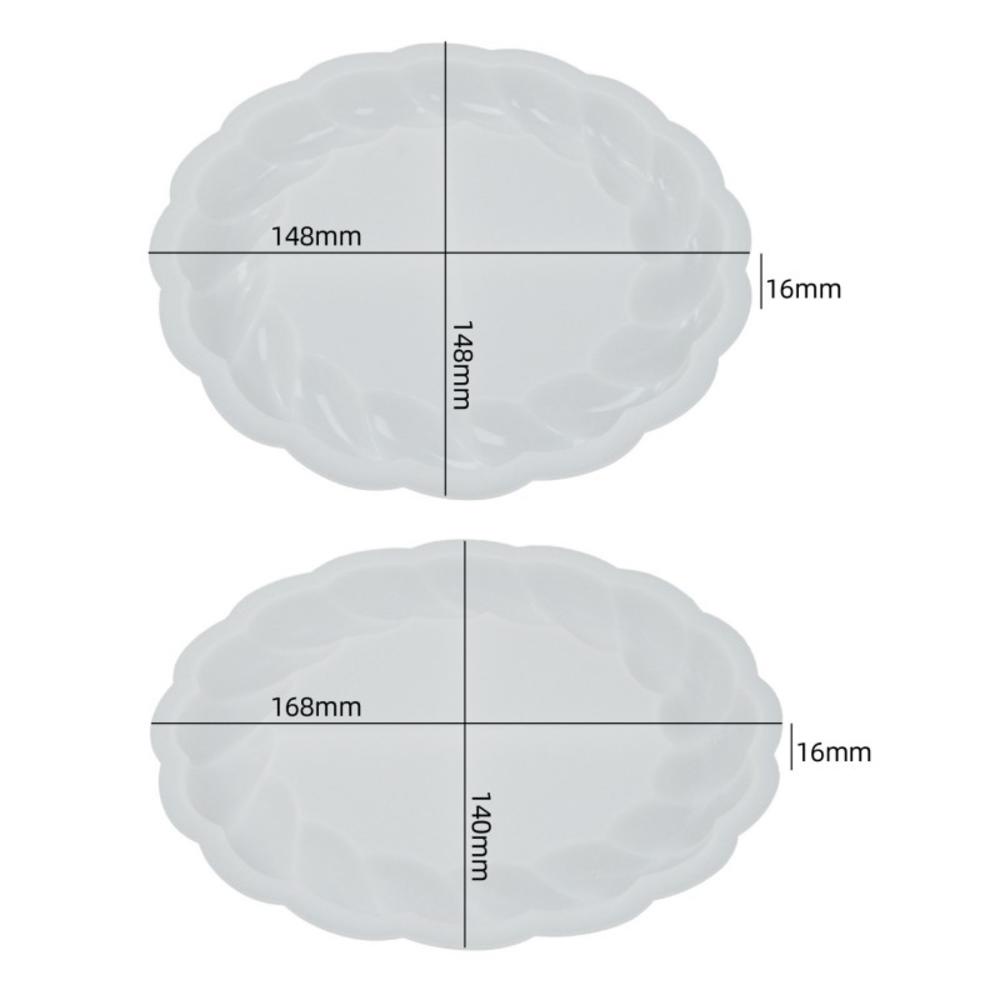 Khuôn silicone Hình oval Làm Khay Đựng Trang Sức Sáng Tạo diy