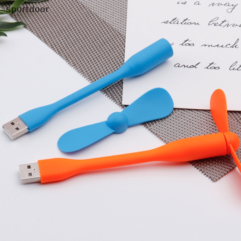 1 Quạt Làm Mát usb mini Linh Hoạt Có Đèn led Cho laptop / Điện Thoại Thông Minh