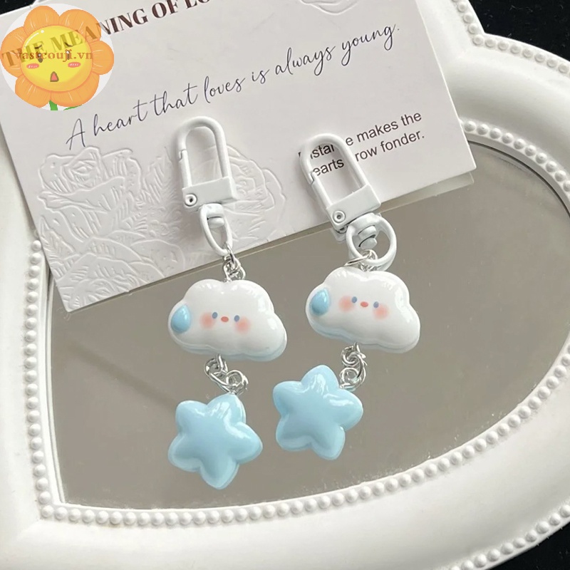 Vastji 1 Móc Khóa Hình Đám Mây / Ngôi Sao Dễ Thương Xinh Xắn vn