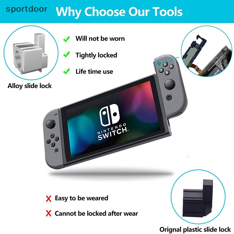 Chốt Cài Khóa Trái Phải Bằng Kim Loại Thay Thế Cho nintendo switch joy-con