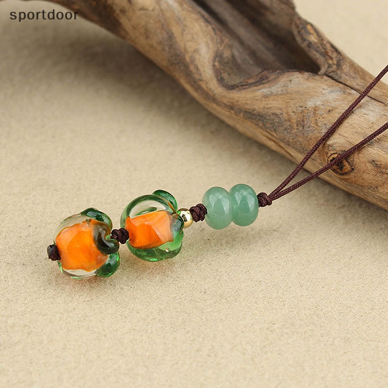 Móc Chìa Khóa Hạt Đá Thạch Anh Tím Đơn Giản vintage Thủ Công Dành Cho Nam Và Nữ