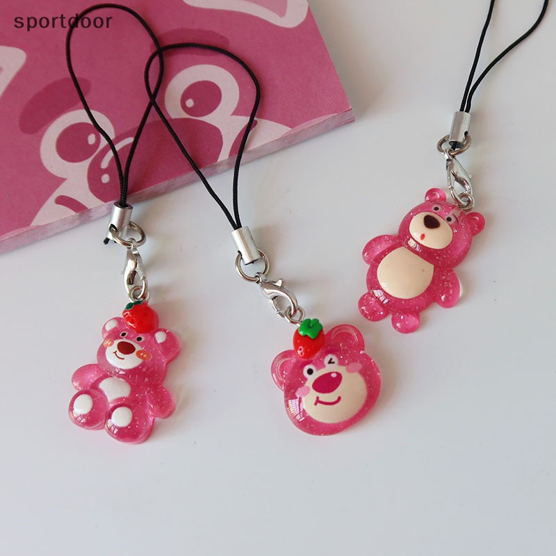 Dây Đeo Điện Thoại Mặt Hình Gấu Hoạt Hình Dễ Thương Chống Thất Lạc